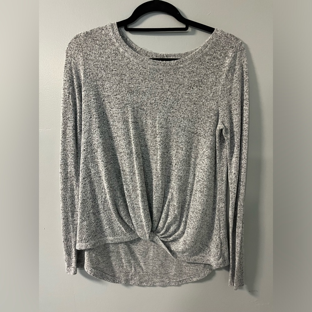 Speckled gray long sleeve